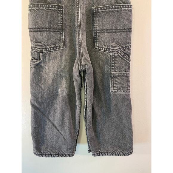 OSHKOSH B’GOSH Boy’s Fleece Lined Jean Bib Overalls / Size: 24 Months - Picture 15 of 15